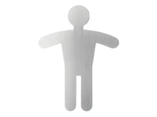 Pictogram Pico Symbool WC Heren RVS - 1