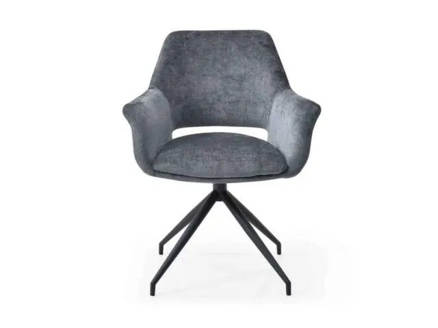 Bezoekersstoel,Stervoetonderstel Ronde Buis Zwart,M. Armleuningen