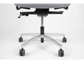 Bureaustoel EN1335 Linea Omnia 01 zwart/grijs met 3D armleuning en alu - 10