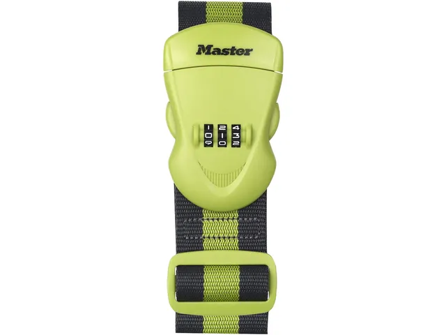 Kofferriem MasterLock cijfersl groen/zwart