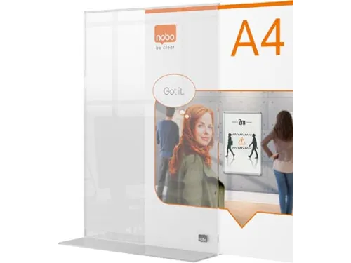 Premium Plus acryl informatiebord, met voet, ft A4