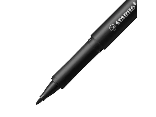 Fineliner STABILO dr!ver medium punt 0.8 mm Zwart