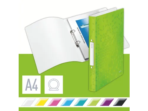 Ringband Leitz WOW A4 2-rings O-mech 25mm PP groen