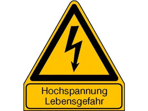 waarschuwings-combibord,v. binnen/buiten,Hoogspanning levensgevaar