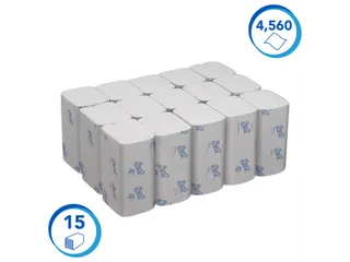 Handdoek Scott i-vouw 1-laags 21x20cm wit 15x304stuks 6689 - 3