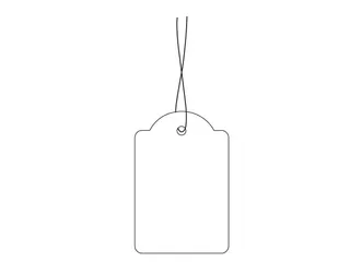 HERMA 6918 Hanglabel 32x50mm Wit karton met Rood draad 1000 stuks - 4