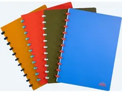 Nature schrift A4 144 bladzijden gelijnd assorti