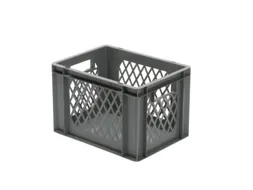 Euronorm-Stapelbak 24l H X L X B 270x400x300mm Grijs