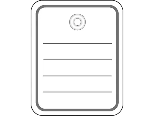 Herma 6820 Productlabel 40x50mm met oogje Wit zonder draad 1000 stuks