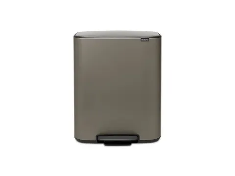 Afvalbak Bo Pedaalemmer 2x30 Liter Grijs