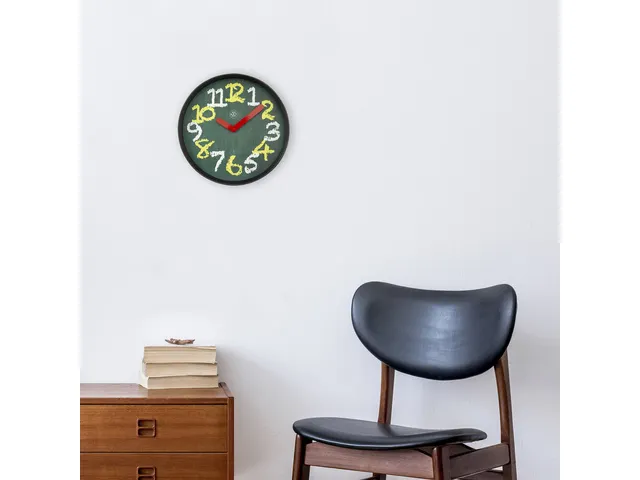 Wandklok NXT dia 30cm Groen Plastic Chalkboard