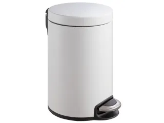 Serene pedaalemmer 12 liter met Metalen Binnenemmer Wit - 1