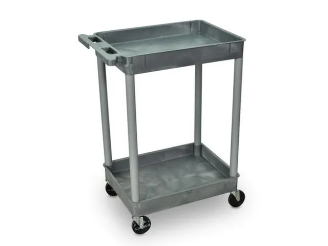 Kunststof etagewagen,draagverm. 150kg,2etage(s),laadvl. LxB 610x460mm