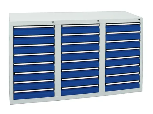 ladekast HxBxD 900x1500x500mm 24laden vergrendeling RAL7035 RAL5010