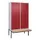 PBM-locker met bank,HxBxD 2120x1200x815mm,4vak,vak B 300mm