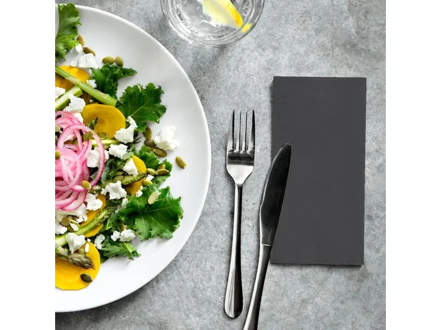 Serviette Tork 477881 Soft Lunch 3 ép 33x33cm Noir