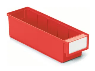 stellingbak,HxBxD 82x92x300mm,PP,rood - 1