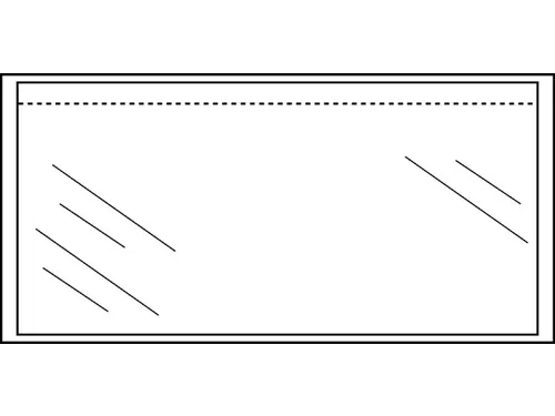 Paklijstenvelop Cleverpack Zelfklevend Onbedrukt Din 110x230mm Transpa