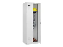 locker,HxBxD 1850x600x500mm,2vak,vak B 300mm,cil.-slot,staand op vloer