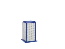 gereedschapswagen,HxBxD 1100x700x700mm,4geperforeerde platen buiten
