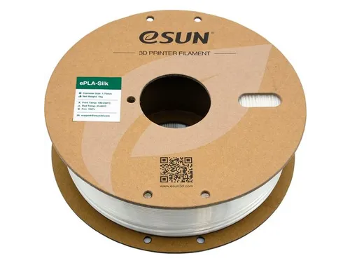 eSUN 3D printer Filament ePLA-Silk 1,75mm Wit 1kg