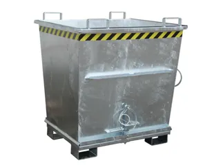 Bodemklepcontainer 1271x1040x1200mm 1m³ 2000kg Verzinkt - 1