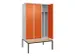 locker voor scheiding van kleding,HxBxD 2120x1200x815mm,3vak