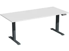 Bureau à hauteur réglable élec. HxlxP 630-1280x1800x800mm