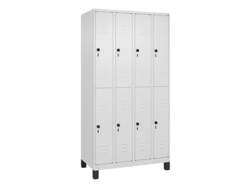 dubbeldekse locker,HxBxD 1950x1000x500mm,4x2vak.,vak B 250mm