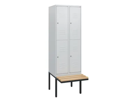 Dubbeldekse dekenkist,HxBxD 1950x600x815mm,2x2vak.,vak B 300mm