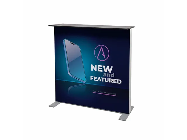 Balie Brightbox Counter Fold&Go 100x100x40cm LED verlicht