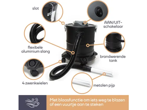 Aszuiger 1200W 20 Liter Met Wielbasis