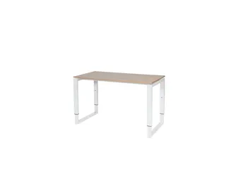 Domino Plus Bureau Hoogte Verstelbaar 1200x600mm Hav/Kers 25mm Wit - 1