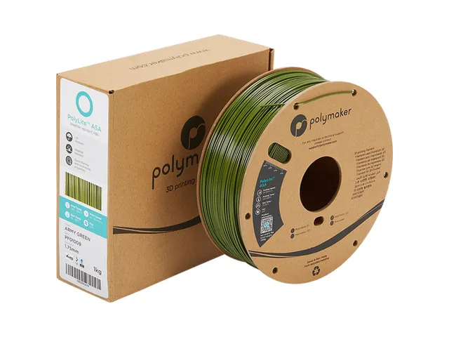 ASA 1,75mm groen 1kg PolyLite 3D Filament
