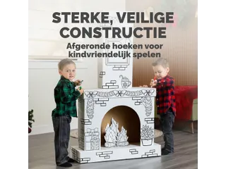 Kartonnen Openhaard XL Bankers Box Play inkleurbaar - 6