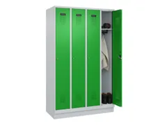 locker,HxBxD 1950x1200x500mm,4vak,vak B 300mm,cil.-slot,sokkel