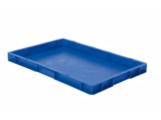 Euronorm-stapelbak 9.5l 50x600x400mm Wanden/bodem Gesloten Blauw
