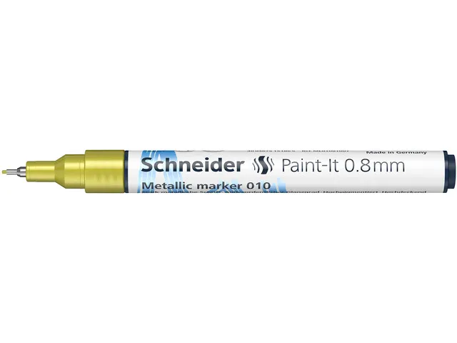 Metallic marker Schneider Paint-It 010 0.8mm geel metallic