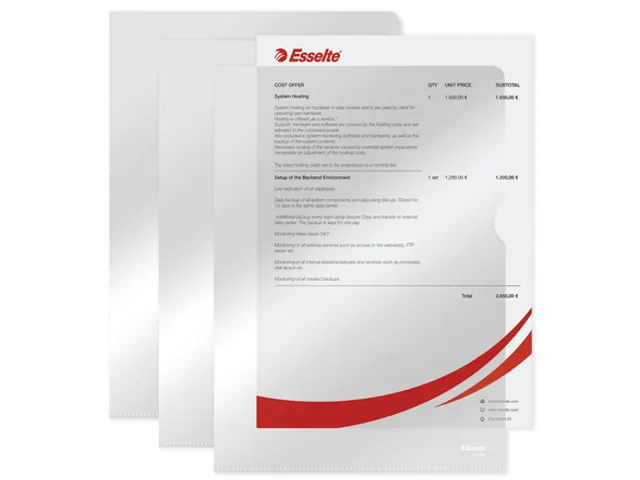 L-map Esselte Standaard A4 Pp Transparant 0.11mm