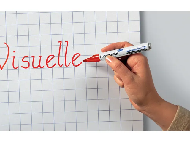Viltstift Legamaster TZ100 Whiteboard Rond Rood 1.5-3mm 2 stuks