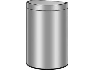 Mirage Semi-round Prullenbak Sensor Bin 47 Liter Mat Rvs - 4