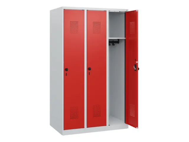 schoollocker,HxBxD 1530x900x500mm,3vak,vak B 300mm,draaigrendel