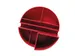 Organisateur MAULroundbox Recycled 6 compartiments rouge