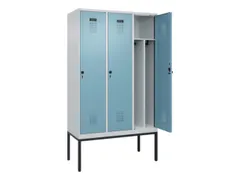 locker voor scheiding van kleding,HxBxD 2120x1200x500mm,3vak