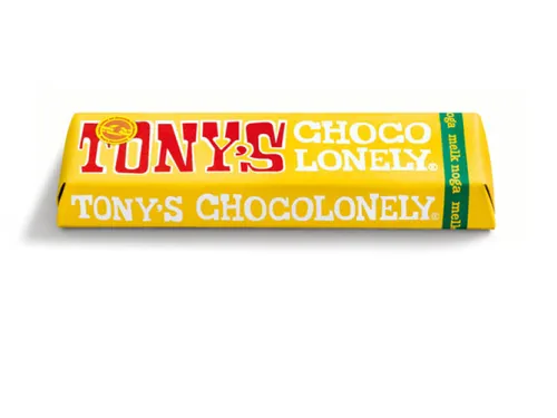 Chocolade Tony's Chocolonely reep 47gr melk noga