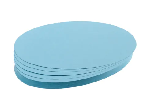 presentatiekaart,ovaal,HxB 110x190mm,lichtblauw