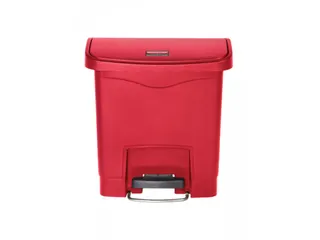 Pedaalemmer Slim Jim Step On Front Kunststof 15 Liter Rood - 2