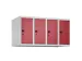 opzetkast,v. locker,4vak.,vak B 250mm,HxBxD 500x1000x500mm,vleugeldeur