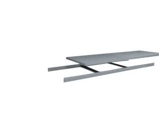 legbord,v. breedvakstelling,BxD 2500x800mm,vakl. 350kg,verzinkt - 1