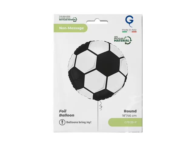 Folieballon voetbal 45cm